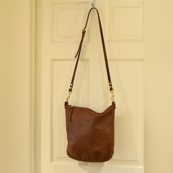 NEVA OPET Kara Zip Hobo Crossbody Leather Bag USA - Picture 2 of 8